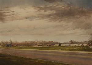 Landscape with Single Cedar